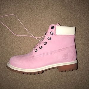 Pink Timberlands